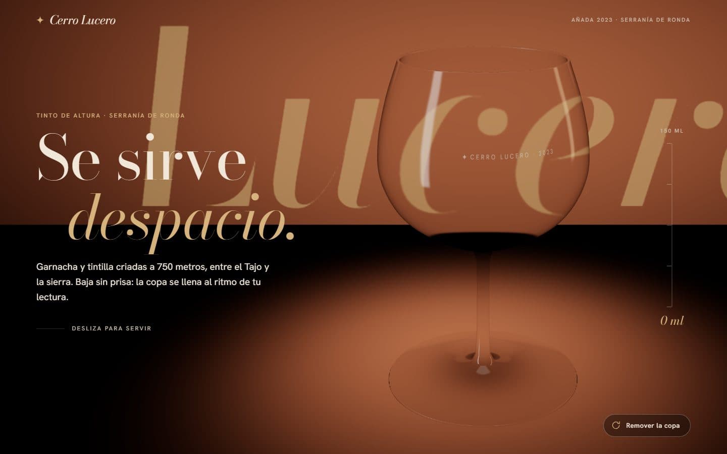 Lo que generó la IA con el prompt Lite de Copa de vino 3D