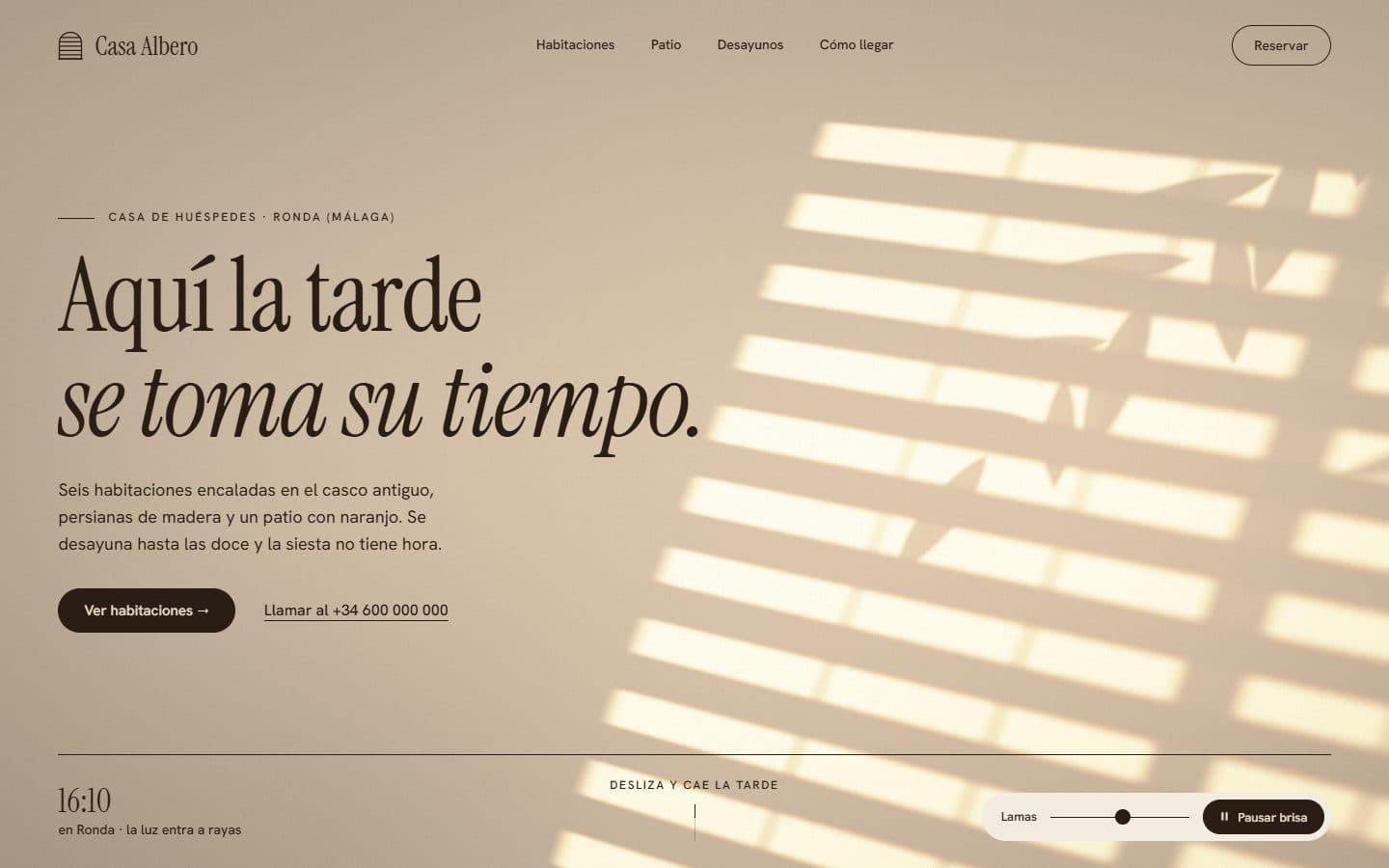 Lo que generó la IA con el prompt Lite de Luz de persiana